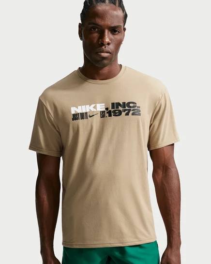 Мужской купальный топ Nike Hydroguard Dri-FIT UV, бежевый/белый