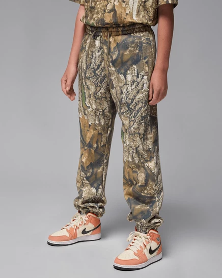 Детские флисовые штаны Jordan Realtree, оливковые