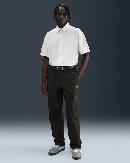 Мужские карго-штаны Nike Sportswear Club, зеленые/белые