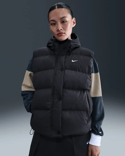Женская жилетка Nike Sportswear Therma-FIT, черная/белая