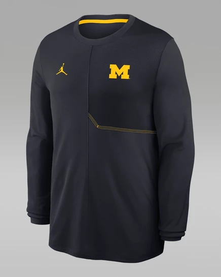 Мужской лонгслив Jordan Michigan Coach, синий