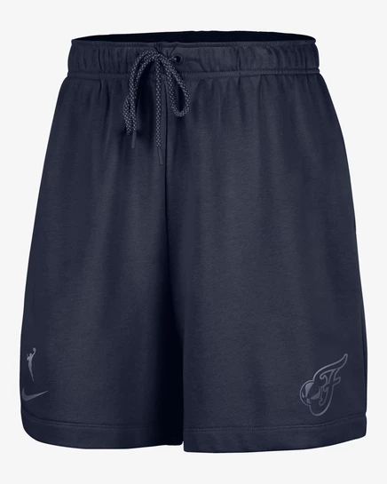 Женские флисовые шорты Nike Indiana Fever 6″, темно-синие