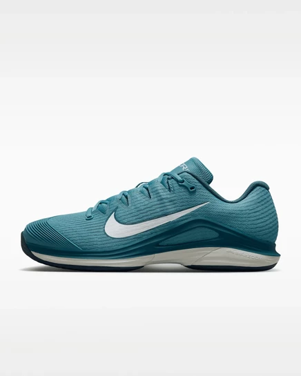 Мужские теннисные кроссовки Nike Zoom Vapor 12 PRM, дымчато-синие/светло-бежевые/серо-синие/белые