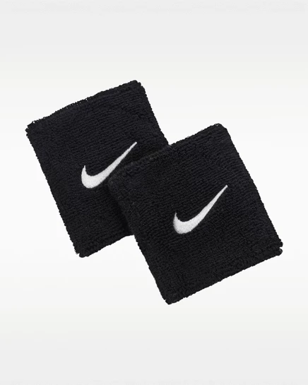 Унисекс напульсники Nike Swoosh Classic 2 шт., черные