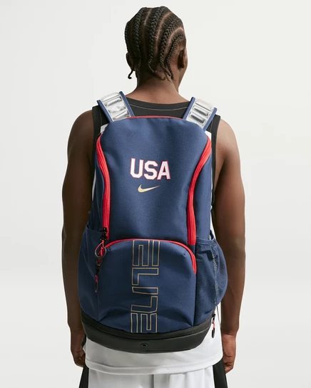Рюкзак Nike Varsity, 32 л, темно-синий/чёрный/золотой