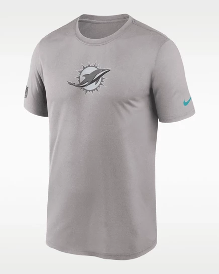 Мужская футболка Nike Miami Dolphins Dri-FIT, серо-коричневая