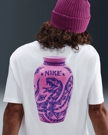 Унисекс футболка Nike SB Max90 Skate, белая