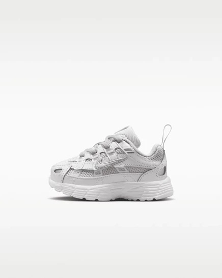 Детские кроссовки Nike P-6000 для малышей, платиново-белые