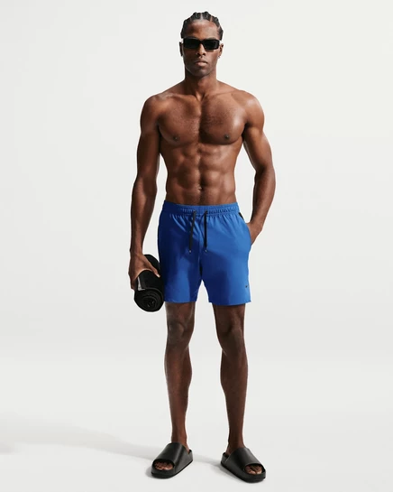Мужские шорты для плавания Nike Contend Essential 7″ с подкладкой, синие