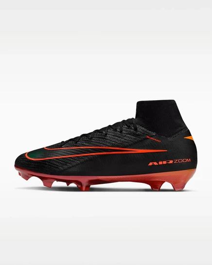 Унисекс футбольные бутсы Nike Mercurial Superfly 10 Elite FG, черно-алые