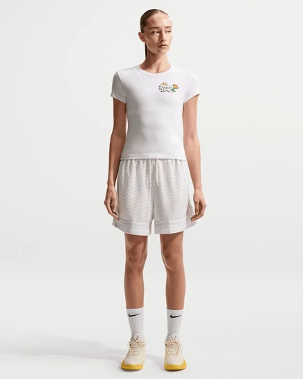 Женские баскетбольные шорты Nike Crossover Dri-FIT 12,7 см, светло-бежевые/белые