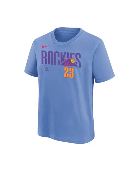 Детская футболка Nike Colorado Rockies Kris Bryant, синяя
