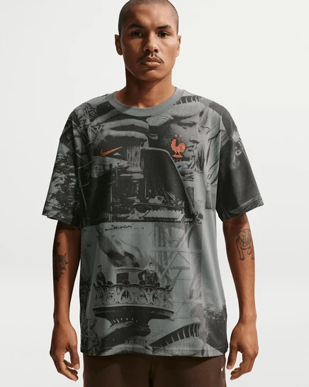 Мужская футболка Nike FFF, антрацитовая