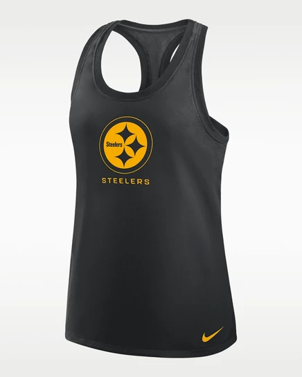 Женская майка Nike Pittsburgh Steelers Dri-FIT, черная
