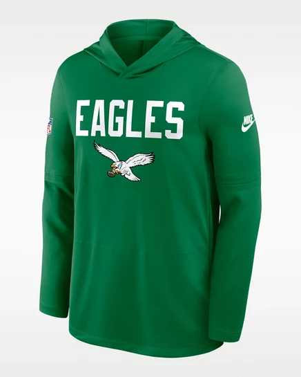 Мужское худи Nike Dri-FIT Philadelphia Eagles, зеленое