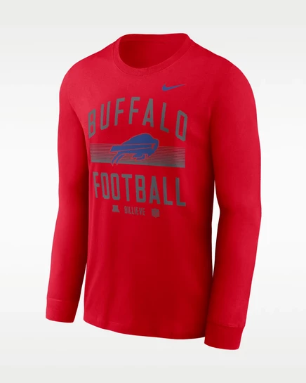 Мужской лонгслив Nike Bills Essential Dri-FIT, красный