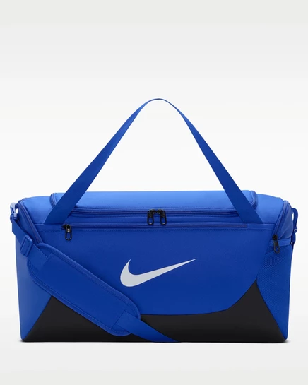 Унисекс сумка-дафл Nike Brasilia 40 л, синяя/черная/белая