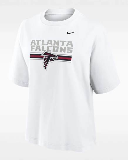 Женская футболка Nike Atlanta Falcons Boxy, белая