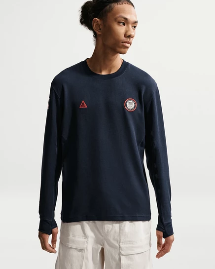 Мужской топ ACG x Team USA Dri-FIT ADV, тёмно-синий/красный
