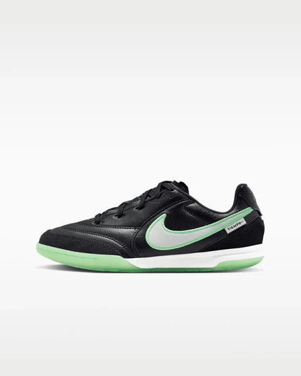 Детские кроссовки Nike Tiempo Streetgato, черно-зеленые