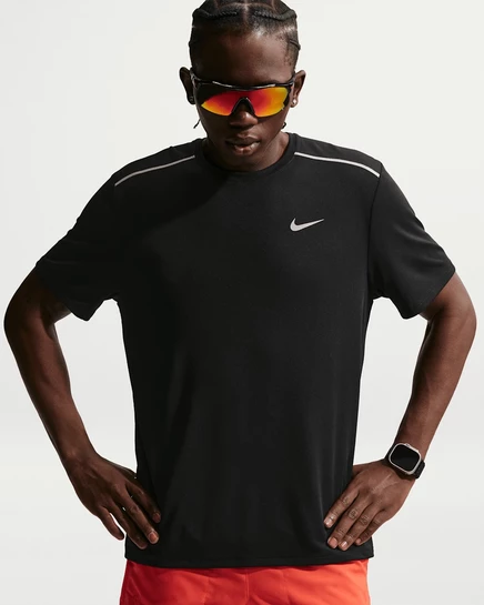 Мужская беговая футболка Nike Miler Dri-FIT, черная