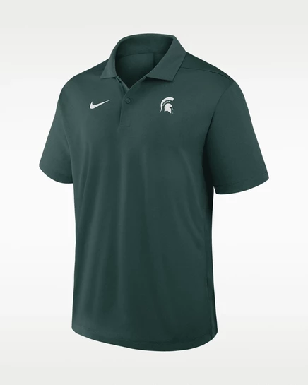 Мужское поло Nike Michigan State Primetime Victory, зеленое