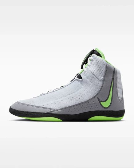 Унисекс борцовки Nike Inflict 4, серо-белые/лайм