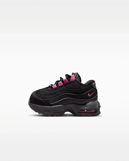Кроссовки Nike Air Max 95 Recraft для малышей, черный/серый/розовый