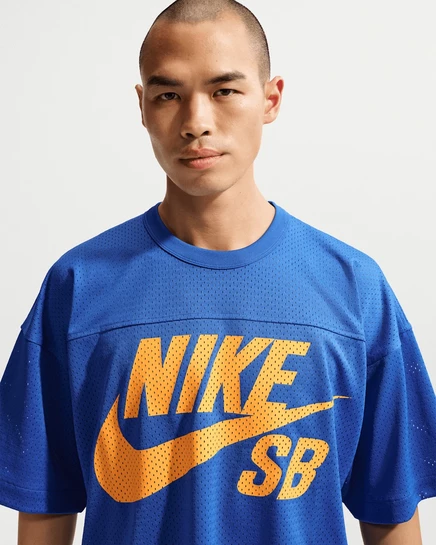 Унисекс футболка Nike SB Mesh Jersey, королевский синий