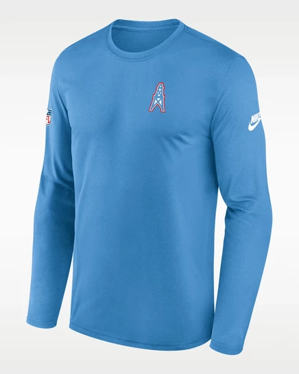 Мужской лонгслив Nike Titans Dri-FIT, темно-синий