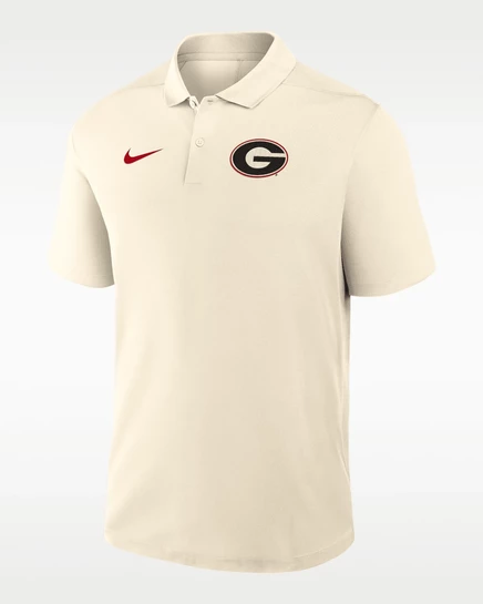 Мужская поло Nike Dri-FIT Victory Primary Logo, бежевое