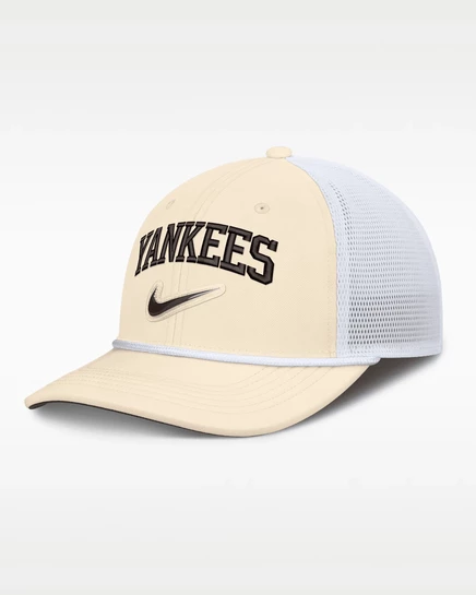 Мужская тракер-кепка Nike Yankees Rise, натуральная/белая