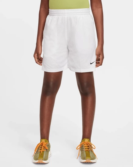 Детские шорты Nike Dri-FIT Multi Mesh, бело-черные