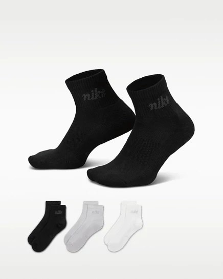 Унисекс носки Nike Everyday Elevated, 3 пары, разноцветные