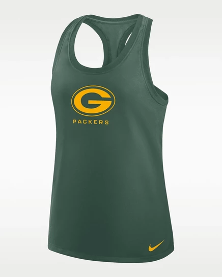 Женская майка Nike Green Bay Packers Dri-FIT, зеленая