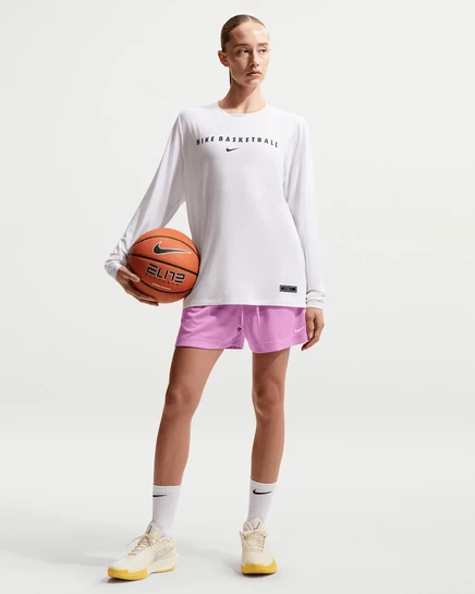 Женские шорты Nike Essential, светло-магентовые/белые