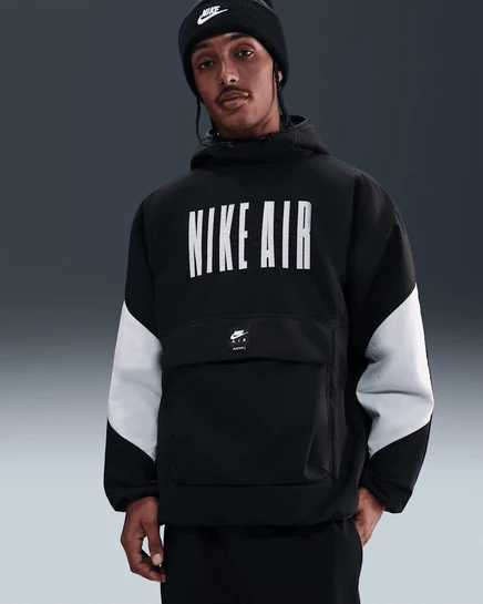 Мужская утепленная куртка Nike Air Loose, черно-белая