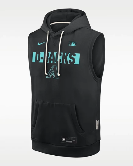 Мужское безрукавное худи Nike Arizona Diamondbacks Authentic, черное