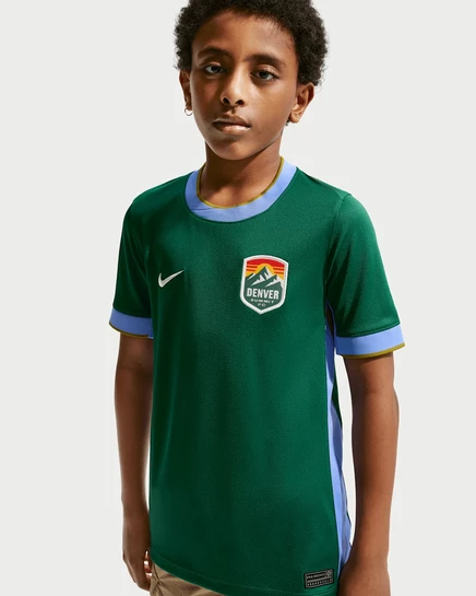 Детская джерси Nike Denver FC Stadium Edition Dri-FIT, сосновый