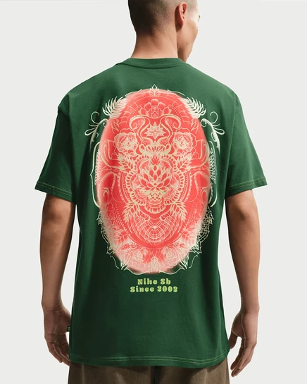 Унисекс футболка Nike SB Skate T-Shirt, зеленая