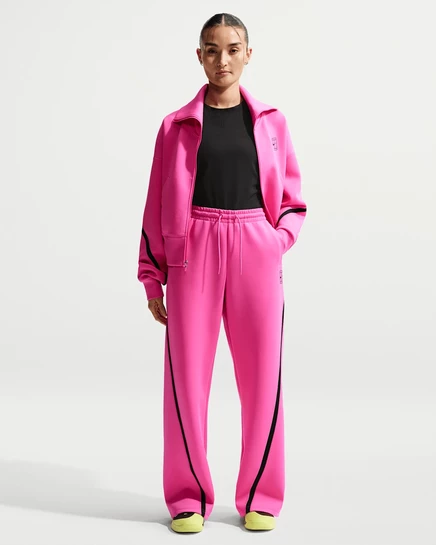 Женские теннисные брюки Nike Advantage Dri-FIT, фуксия/черные