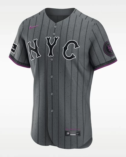 Мужская джерси Nike Francisco Lindor Mets, серая