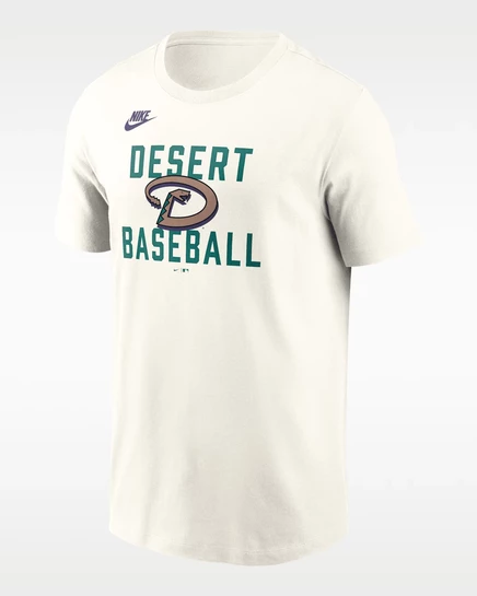 Мужская футболка Nike Cooperstown 70s Arizona Diamondbacks, кремовая