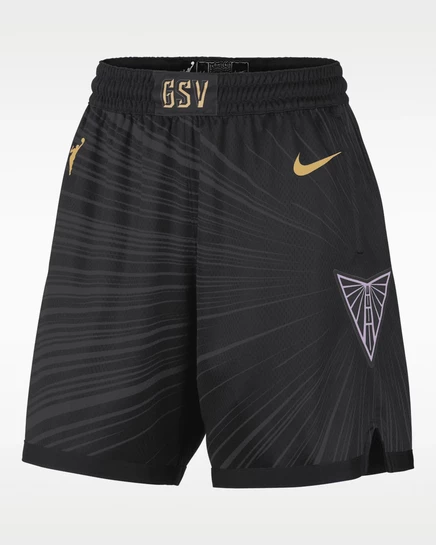 Женские шорты Nike Valkyries Victory, черные/золотые