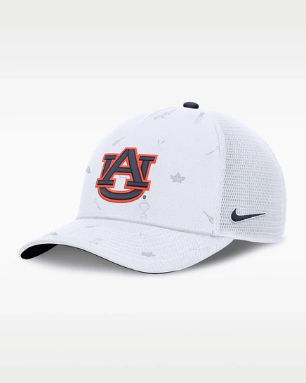 Мужская кепка-тракер Nike Auburn Golfin' Rise, белая