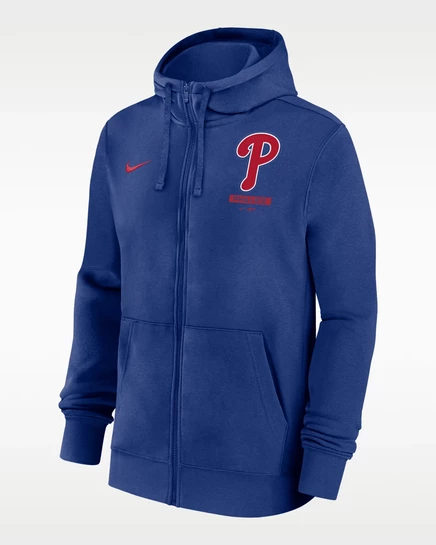 Мужское худи Nike Phillies Lockup, синее