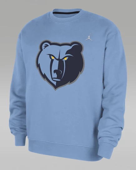 Мужской свитшот Jordan Grizzlies, голубой/тёмно-синий