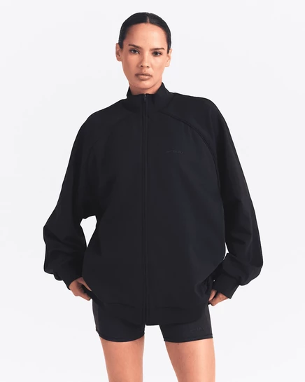 Женская спортивная куртка NikeSKIMS Matte Tricot оверсайз, обсидиан