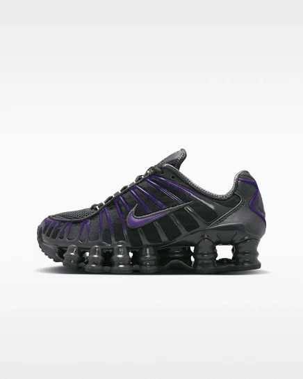 Подростковые кроссовки Nike Shox TL, темно-серые/фиолетовые