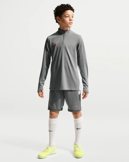 Детские футбольные шорты Nike Academy, серо-белые/розовые